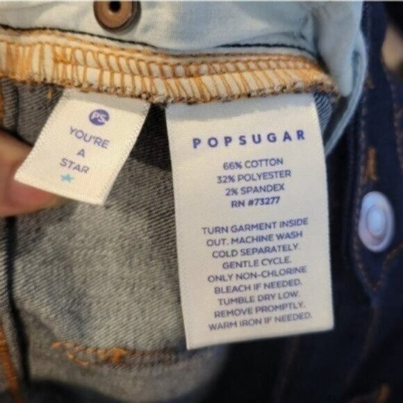 PopSugar | High Rise Skinny Jeans Dark Rince Wash NWT - Picture 8 of 12